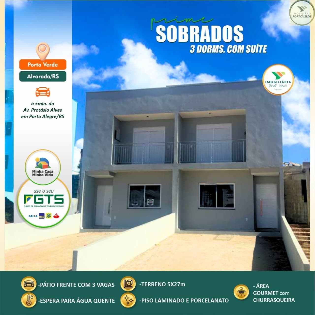 Sobrado de 3 dormitórios · Portoverde